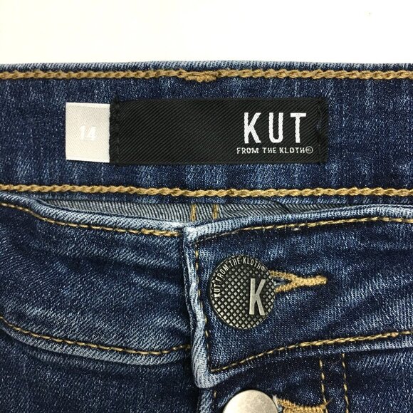 Kut From The Kloth Skinny Jeans Mia Fab AB Toothpick Button Fly High Rise 14 - Picture 3 of 8